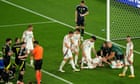 Barnabas Varga stable in hospital after collision for Hungary against Scotland