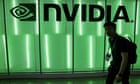 Nvidia sell-off wipes $500bn off value of AI chip firm – business live