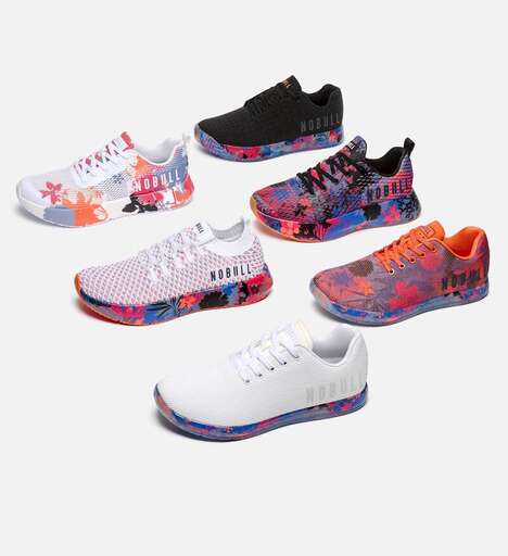 Practical Floral-Inspired Sneakers - NOBULL Launched a Series of Floral Sneakers (TrendHunter.com)