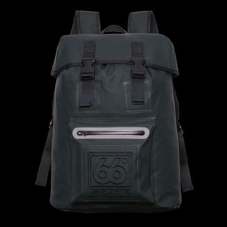 Sustainable Sporty Backapacks - The 66°North Backpack in Black in Sleek and Practical (TrendHunter.com)