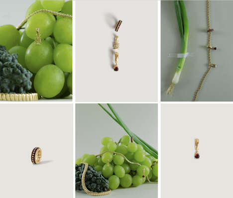 Chic AAPI Jewelry Capsules - Kin Studio x Sua Suprette Combines Food and Art (TrendHunter.com)