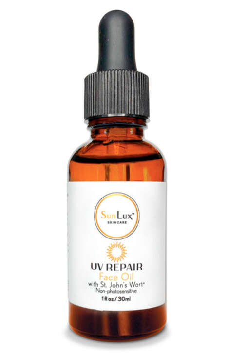 Repairing Face Oils - SunLux Skincare Presents Its UV Repair Face Oil with St. John's Wort (TrendHunter.com)