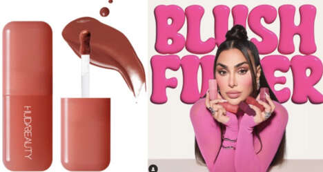 Liquid Blush Expansions - Huda Beauty's Releases the New 'Blush Filter Liquid Blush' (TrendHunter.com)