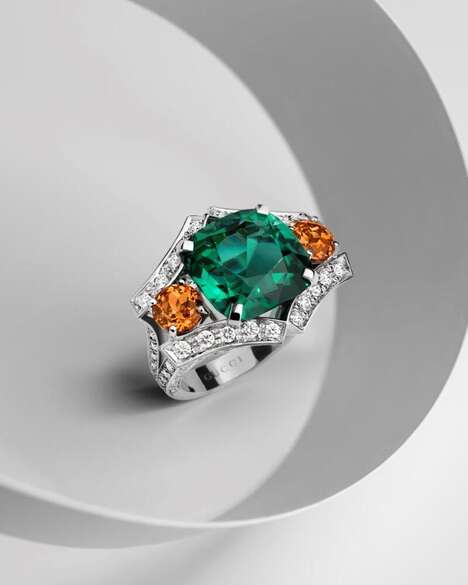 Italian Garden-Inspired Jewelry Collections - The GUCCI Labirinti Gucci High Jewelry is Exquisite (TrendHunter.com)