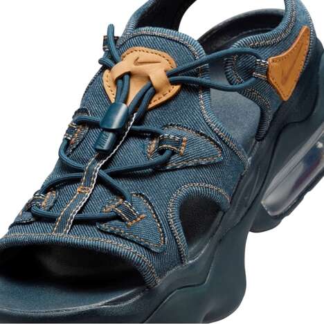 Denim Cut-Out Sneakers - Nike's Chunky Air Max Koko has a Sandal Silhouette for Summer (TrendHunter.com)
