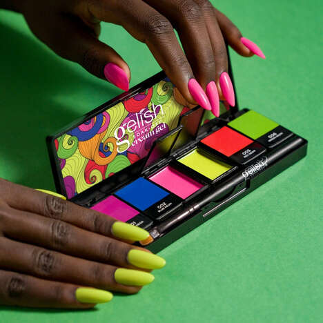 Makeup-Like Gel Nail Polishes - The Gelish Cream Gel Palettes Have a Workable Texture (TrendHunter.com)