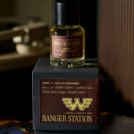 Leathery Country Singer Colognes - The Ranger Station x Waylon Jennings Hoss Cologne is Musky (TrendHunter.com)