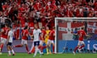 Hjulmand strike earns Denmark draw as England struggle after Kane opener