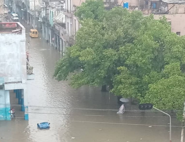 Heavy flooding in Havana
