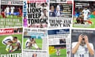 ‘The Lions weep tonight’: what the papers say about England’s Euros final loss