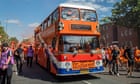 ‘Silly’ Oranje bus becomes Euros symbol for Dutch fans in Germany