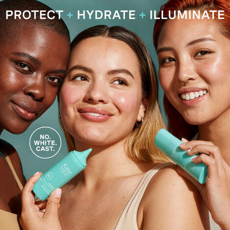 Glowy Mineral SPF Drops - The HydraKate Illuminating SPF 50+ Drops Soothe & Protect with Ectoin (TrendHunter.com)