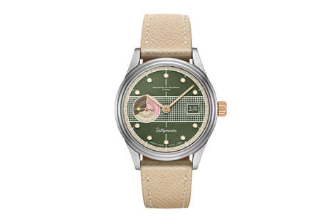 Earthy Tennis-Inspired Timepieces - Maurice de Mauriac and Racquet Launch the Rallymaster III Watch (TrendHunter.com)