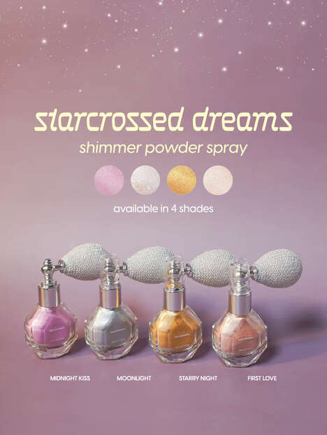 Glittery Powder Sprays - Kara Beauty Drops 'Starcrossed Dreams' Shimmer Powder Spray Collection (TrendHunter.com)