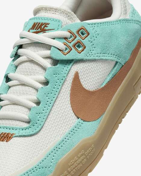 Aqua-Tonal Textural Skate Sneakers - Nike SB's Day One Sneakers are Made for Children (TrendHunter.com)