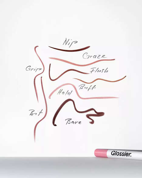Multidimensional Natural Lip Liners - Glossier's Lip Line Enhancing Pencils Match Natural Body Tones (TrendHunter.com)