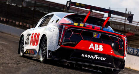 Inaugural EV-Prototype Race Cars - The ABB NASCAR EV Prototype Was Unveiled at Chicago Street Race (TrendHunter.com)