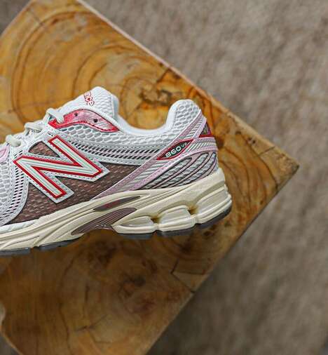 Pink-Tinged Lifestyle Sneakers - New Balance Unveils a New Tonal 860v2 Sneaker Model (TrendHunter.com)