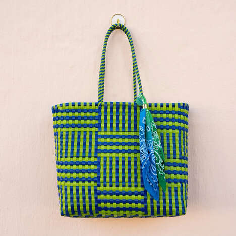 Woven Statement Totes - The Ultimate BeachBag from HOLST + LEE Fuses Style and Function (TrendHunter.com)