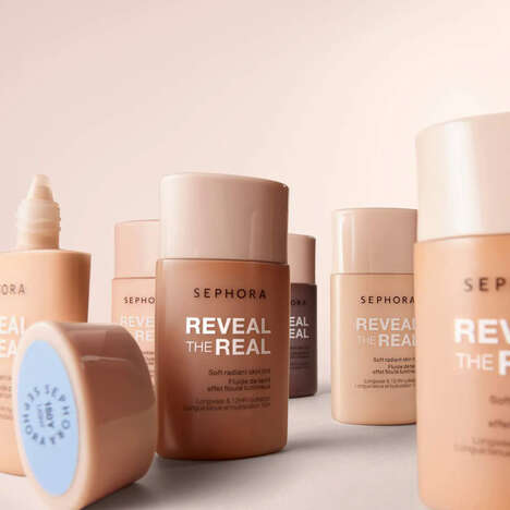Serum-Like Vegan Tints - Sephora's Reveal The Real 12HR Soft Radiant Skin Tint Corrects and Conceals (TrendHunter.com)