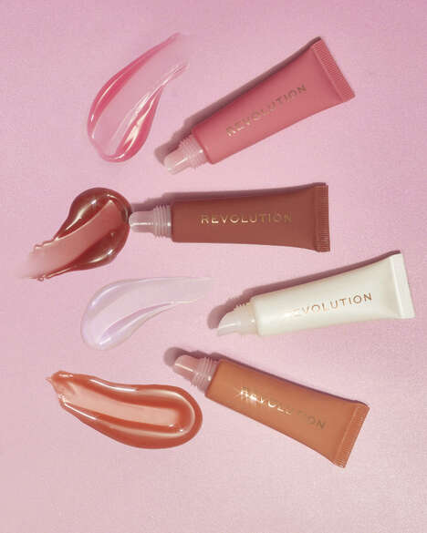 Peptide-Infused Lip Balms - Revolution Beauty's Juicy Peptide Lip Balms Combine Lip Care & Color (TrendHunter.com)