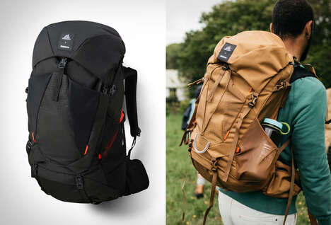 Collaboration Long-Haul Adventure Packs - The Finisterre x Gregory Stout 45 Backpack is Durable (TrendHunter.com)