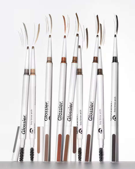 Pomade Brow Pencils - Glossier Boy Brow Arch Delivers Creaminess Without Color Compromise (TrendHunter.com)