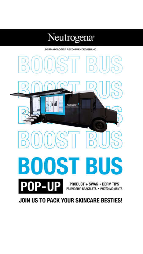 Skincare Pop-Up Trucks - Neutrogena Canada will Host a Boost Bus in Toronto (TrendHunter.com)