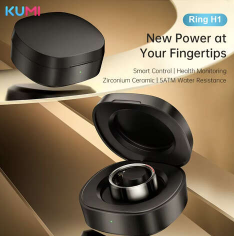 High-End Smart Ring Designs - The KUMI Ring H1 is the Latest Smart Wearable from KUMI Tech (TrendHunter.com)
