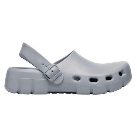 Ventilated Heel-Strapped Clogs - Birkenstock Presents the Birki Flow Clog Silhouette (TrendHunter.com)