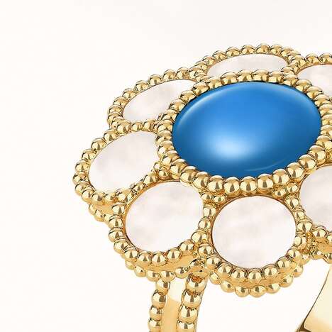 Floral-Inspired Ring Collections - Van Cleef & Arpels Has Introduced the Pâquerette Ring Collection (TrendHunter.com)