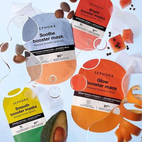 Capsule-Like Skincare Masks - These Sephora Collection Booster Masks Feature Natural Ingredients (TrendHunter.com)