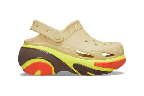 Chunky Multi-Color Clogs - Crocs Adds the New Bubble Crush Clog to its Expansive Portfolio (TrendHunter.com)