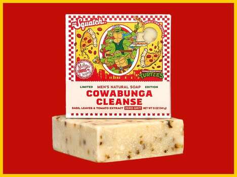 Nostalgic Superhero-Inspired Soaps - Dr. Squatch Debuts the 'Cowabunga Cleanse' Inspired by TMNT (TrendHunter.com)
