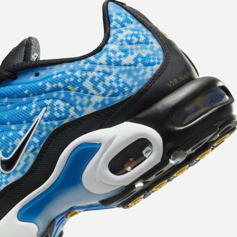 Italy-Inspired Textural Sneakers - Nike Presents a Blue and White Air Max Plus Sneaker (TrendHunter.com)
