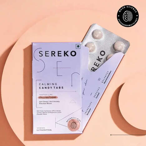 Calming Neutraceutical Tablets - Sereko's Calming Candy Tabs Support Sleep, Gut Health & Skin (TrendHunter.com)