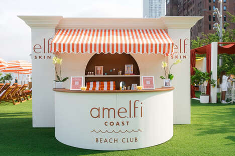 Amalfi Coast-Inspired Pop-Ups - e.l.f. Cosmetics Hosted a Beach Club Activation in Brooklyn (TrendHunter.com)