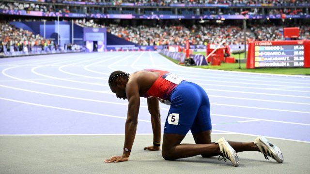 Lyles wins Olympic bronze in 200m, with Covid