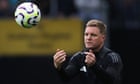‘Where we want to be’: Eddie Howe eager to take Newcastle top of the table