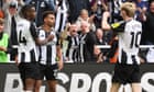 Alexander Isak gives Newcastle liftoff as Tottenham fall to first defeat of season