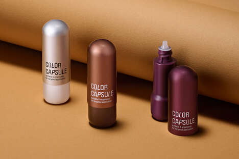 Pocket-Sized Skincare Packaging - HCP's Color Capsule Combines the Features of a Tube and Bottle (TrendHunter.com)