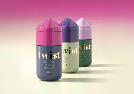 Squeezable Dropper Bottles - HCP Packaging's Twist Tottle Enables One-Handed Dispensing (TrendHunter.com)
