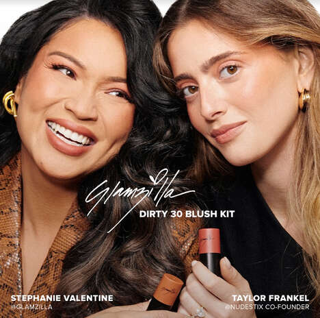 Collaborative Beauty Collections - Nudestix Partners with Glamzilla for Limited-Edition Blush Kit (TrendHunter.com)