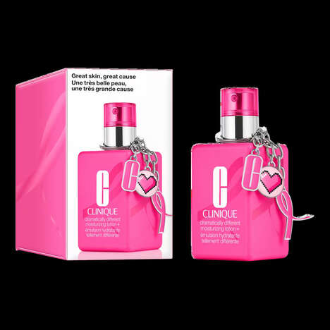 Playful Glam Pink Moisturizers - This Limited-Edition Clinique Moisturizer Boasts a Unique Keychain (TrendHunter.com)