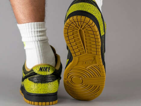 Festive Crackled Low-Cut Sneakers - The New Nike Dunk Low Halloween Prepares for the Holidays (TrendHunter.com)