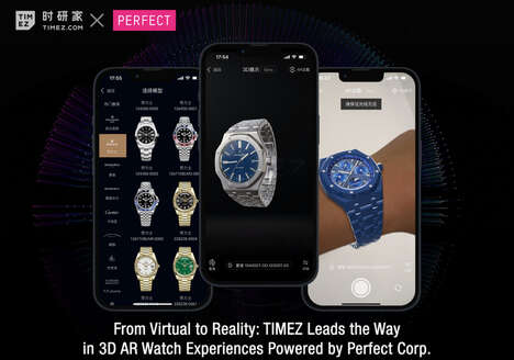 AR Watch Try-Ons - Perfect Corp. and TIMEZ Created a Digital Experience for Luxury Watch Shopping (TrendHunter.com)