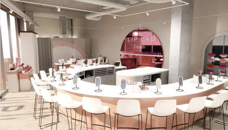 Experiential Lip Color Services - Lip Lab Toronto's Lipstick-Creation Experience is Customizable (TrendHunter.com)