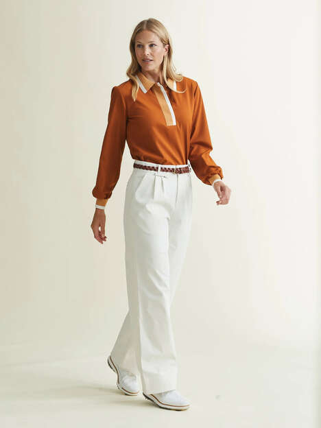Ultra-Sophisticated Golf Trouser Designs - The Asti Trouser by A. Putnam is Elegant and Comfortable (TrendHunter.com)