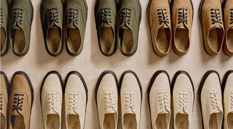 Collaborative Japanese-Inspired Footwear - Buck Mason and Moonstar Team Up for a Sneaker Release (TrendHunter.com)
