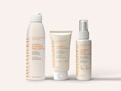 Vitamin-Enriched Sun Care Products - The InstaNatural Vitamin C Range Now Includes SPF (TrendHunter.com)
